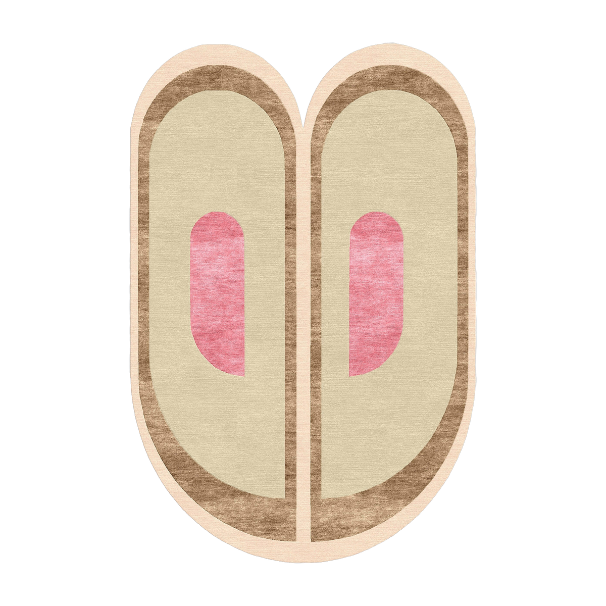Tapis en laine et soie végétale rose 200x300 cm Liv - SON-TAPIS