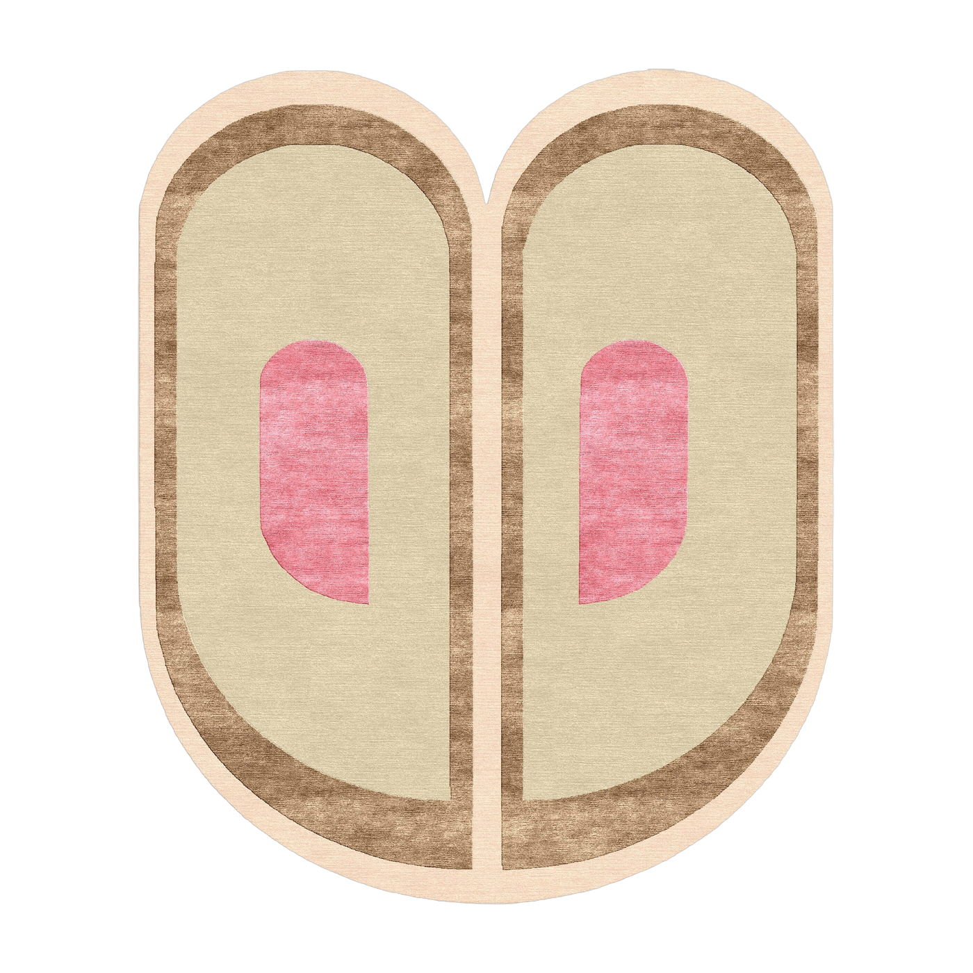 Tapis en laine et soie végétale rose 250x300 cm Liv - SON-TAPIS