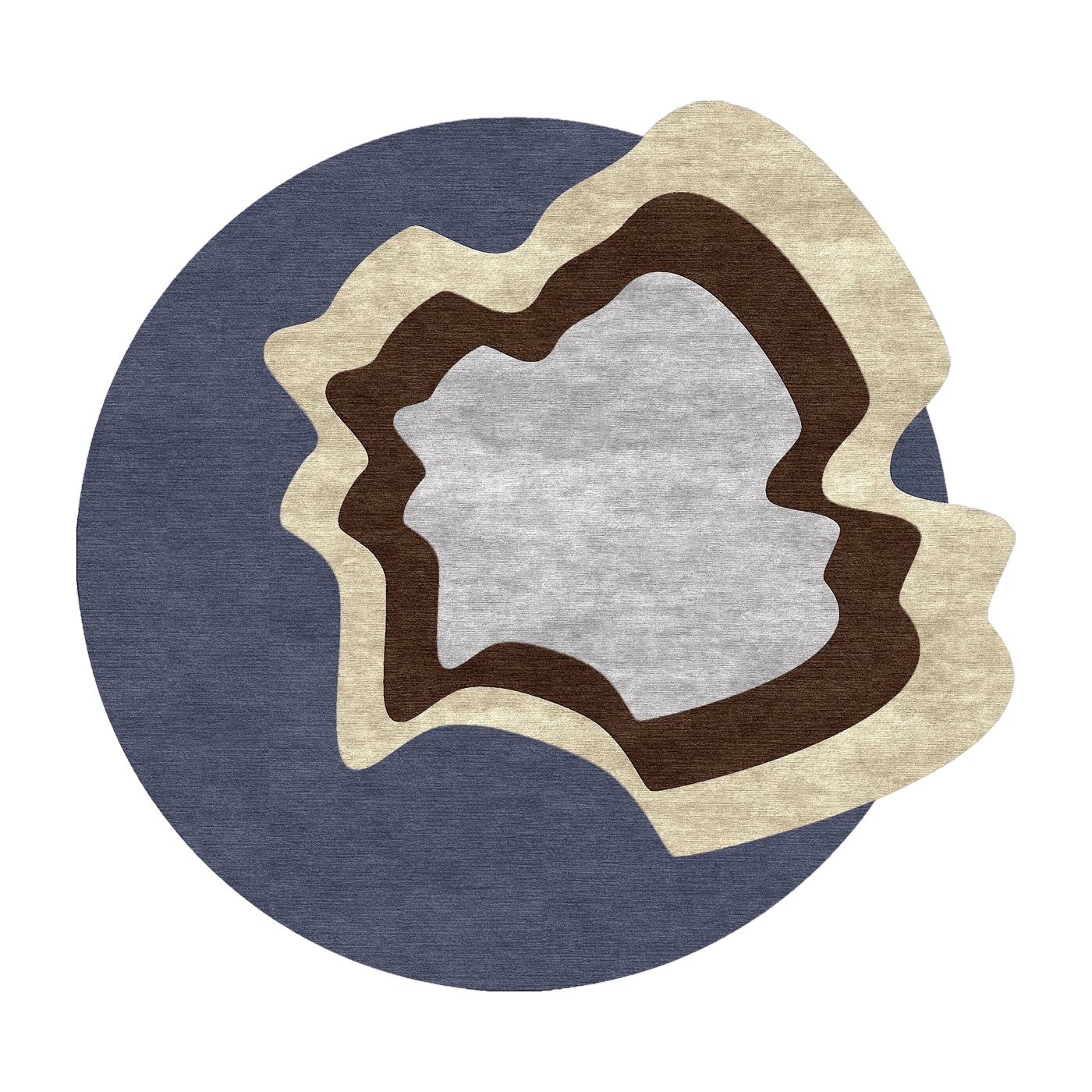 Tapis rond en laine et soie végétale 200 cm Noor - SON-TAPIS