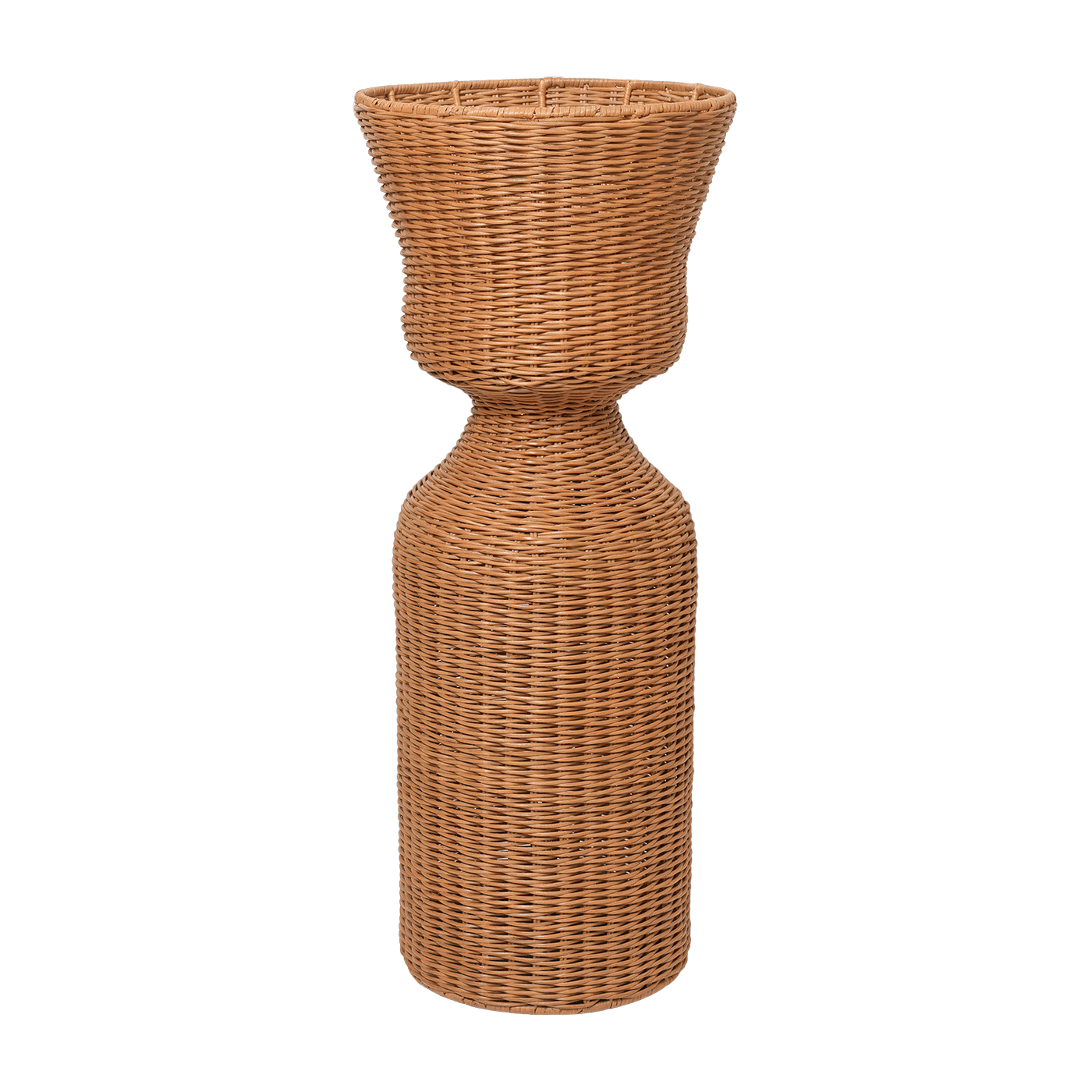 Grand pflanzenständer aus geflochtenem rattan - - Ferm living