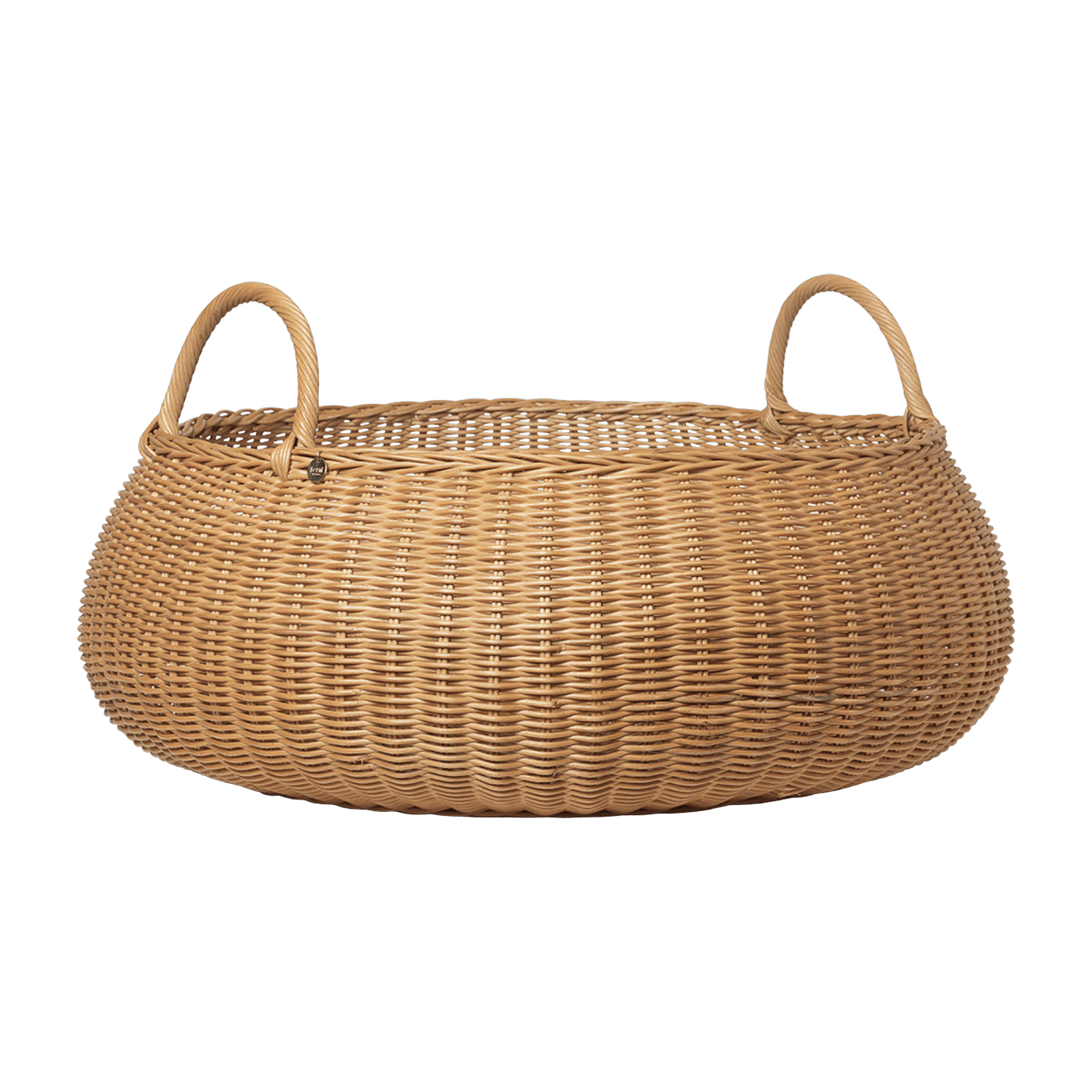 Geflochtener Korb aus braunem Rattan -. Ferm living