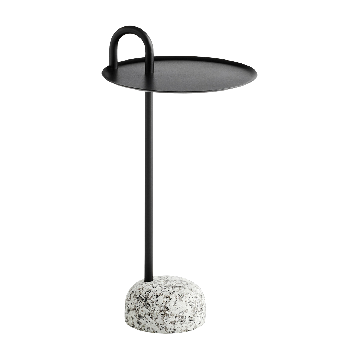 Tavolino Bowler in acciaio nero - Hay
