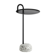 Mesa auxiliar de acero negro Bowler - HAY