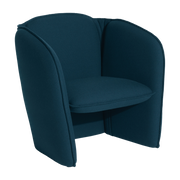 Poltrona Lily in tessuto blu navy - Petite Friture