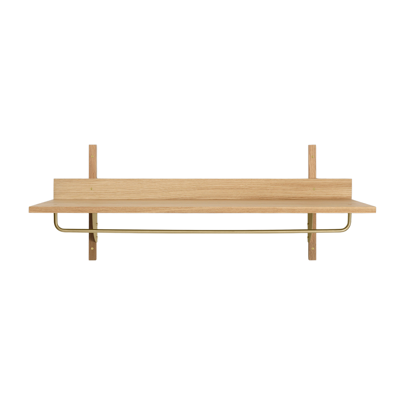 Etagère en frêne beige et dorée Sector - Ferm living