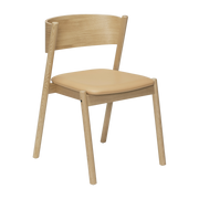 Oblique Dining Chair Seat Natural - Hübsch