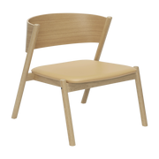 Schräger Loungesessel Sitz Natural - Hübsch