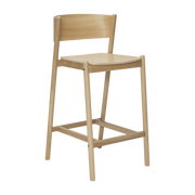 Schräger Barhocker Natural - Hübsch