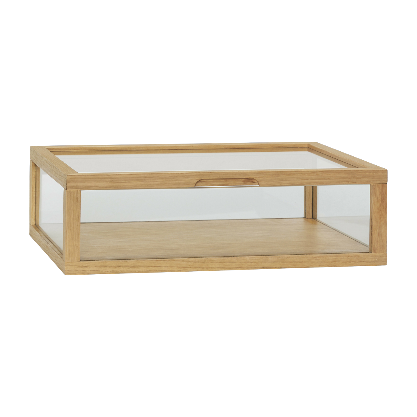 Vitrina en vidrio y madera pequeña View - Hübsch