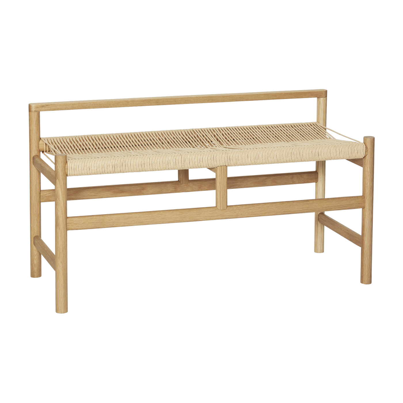 مقعد من خشب البلوط الطبيعي 100 × 41 × 55 سم Heritage - Hübsch