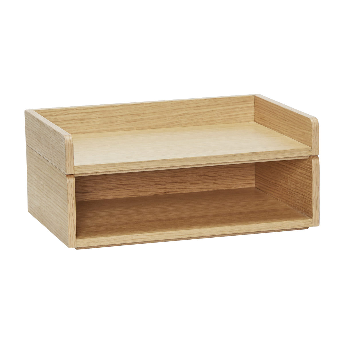 Boîte rectangulaire en mdf naturel 33x22cm Afour - Hübsch