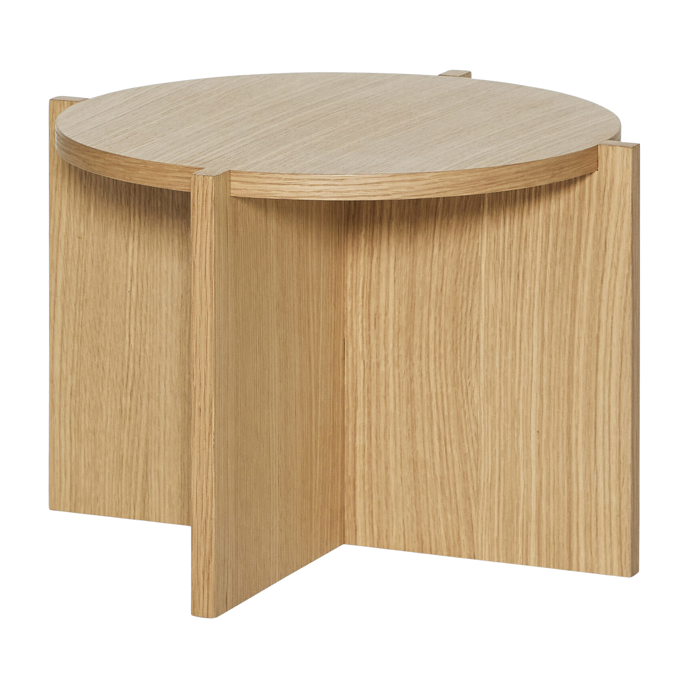 Table basse ronde en chêne naturel 45cm Nomad - Hübsch
