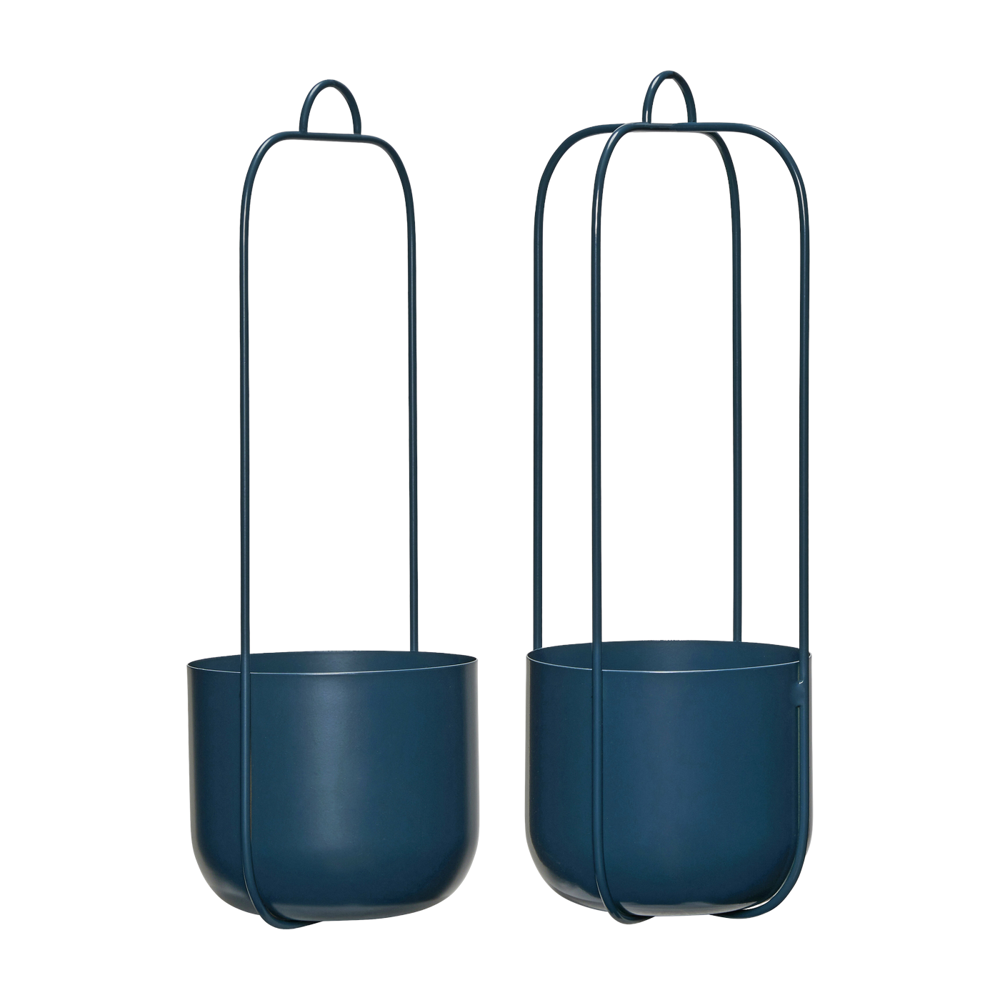 Lotus Hängetöpfe Petrol (2er Set) - Hübsch