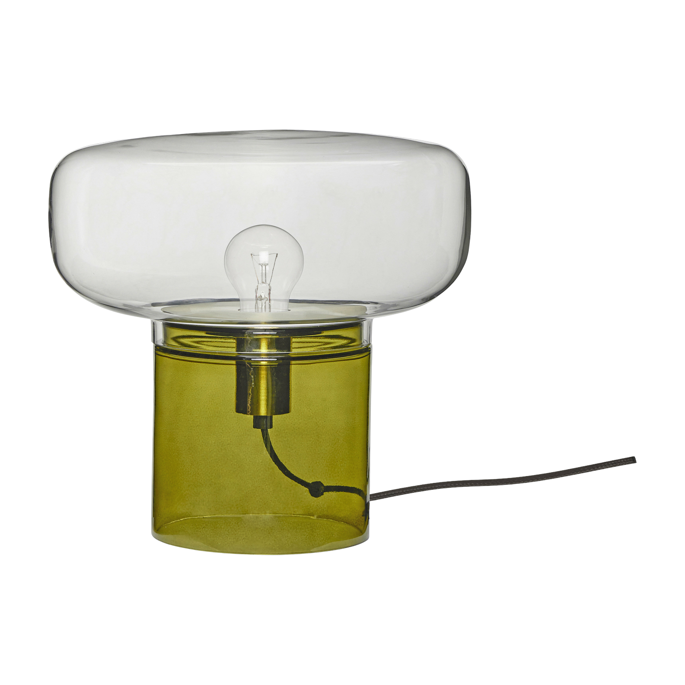 Crave Table Lamp Klar/Dunkelgrün - Hübsch