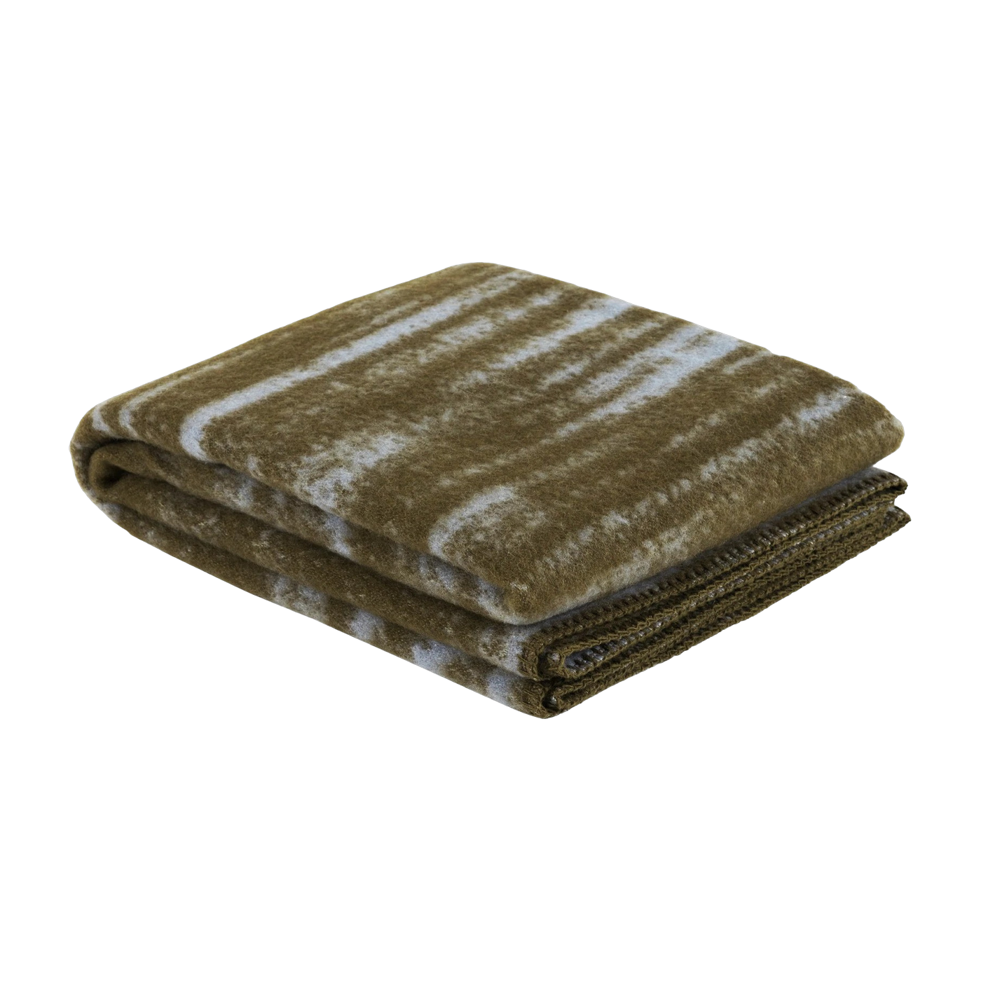 Glitch olive green wool plaid - Hem