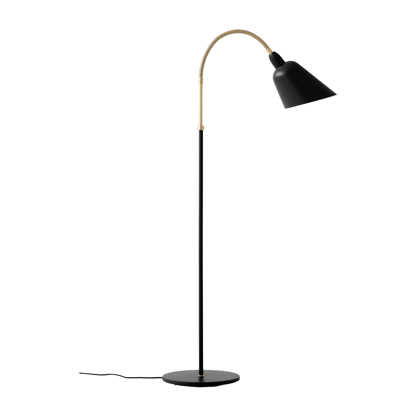 Lampada da terra grigia con dettaglio in bronzo Anniversary Edition Bellevue - &tradition