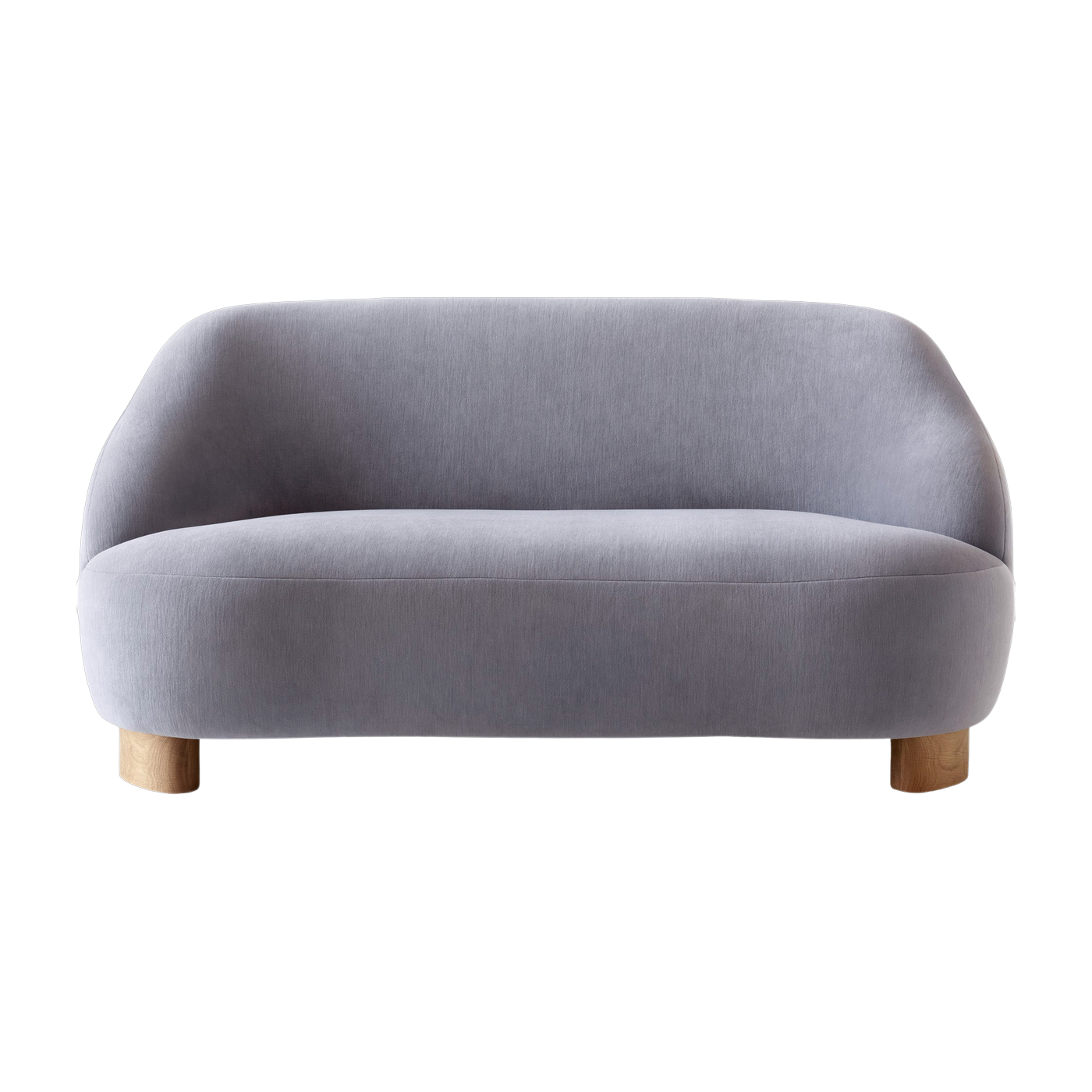 Sofa mit Stoffbezug Gentle 133 und Eiche Margas LC3 - &tradition