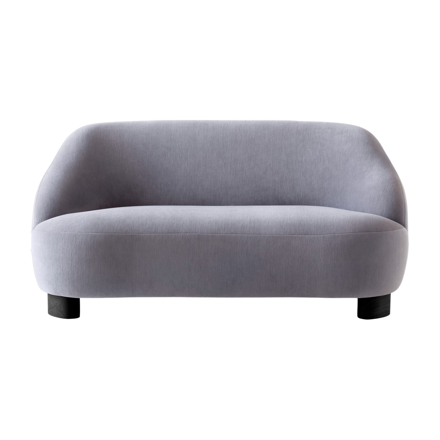 Sofa mit Gentle-Stoff 133 und schwarz lackierter Eiche Margas LC3 - &tradition
