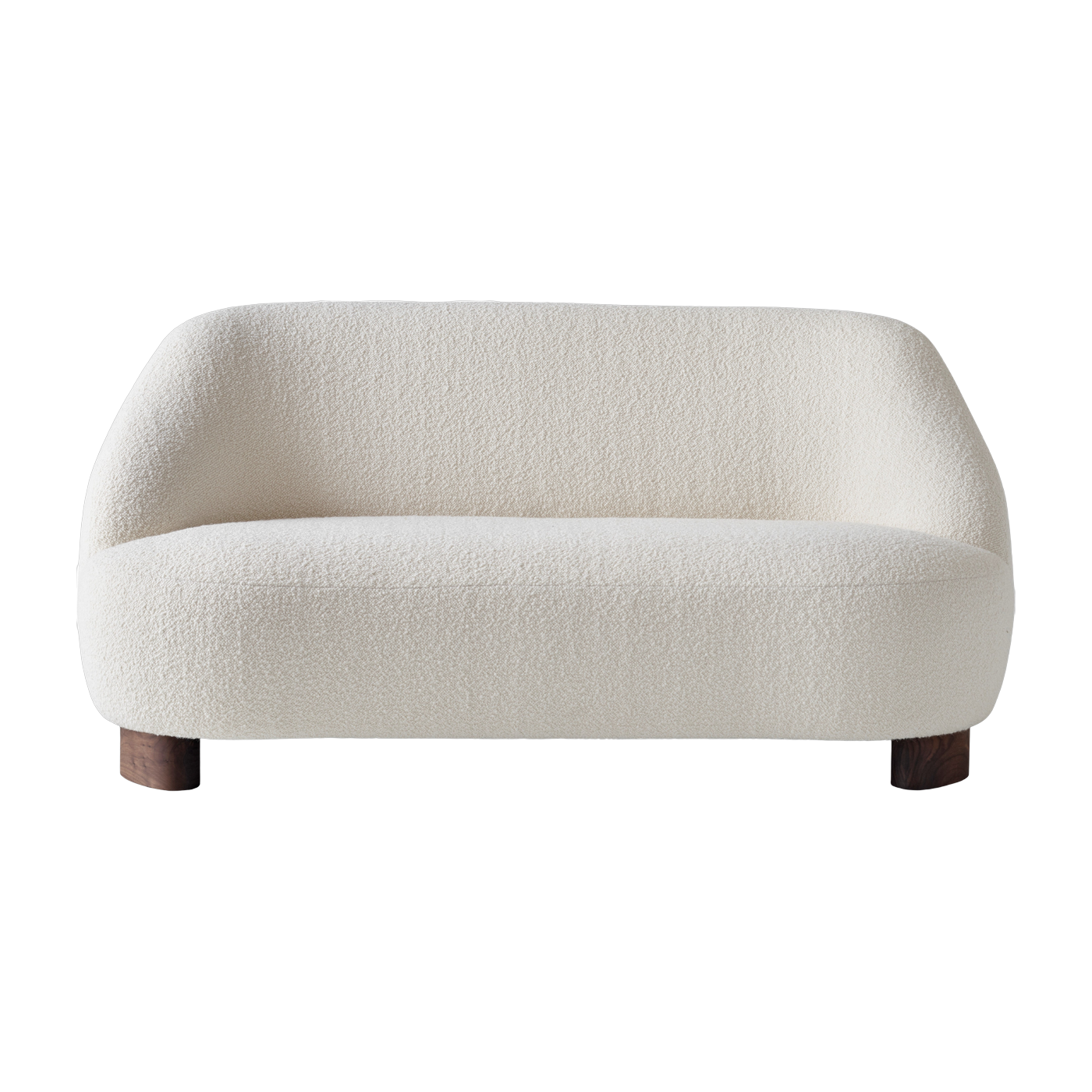 Sofa mit Stoffbezug Karakorum 001 und Walnuss Margas LC3 - &tradition