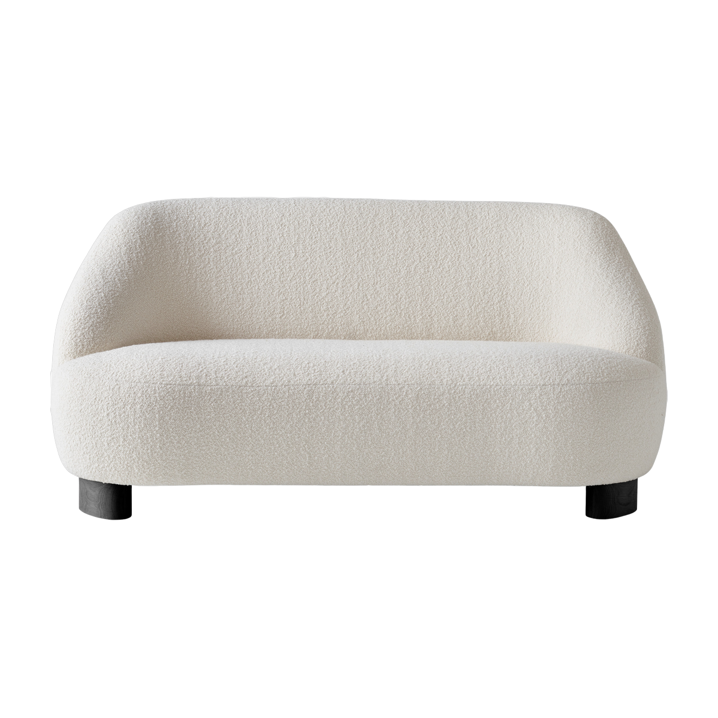 Sofa mit Stoffbezug Karakorum 001 und schwarz lackierter Eiche Margas LC3 - &tradition
