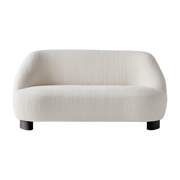 Sofa mit Stoffbezug Karakorum 001 und schwarz lackierter Eiche Margas LC3 - &tradition