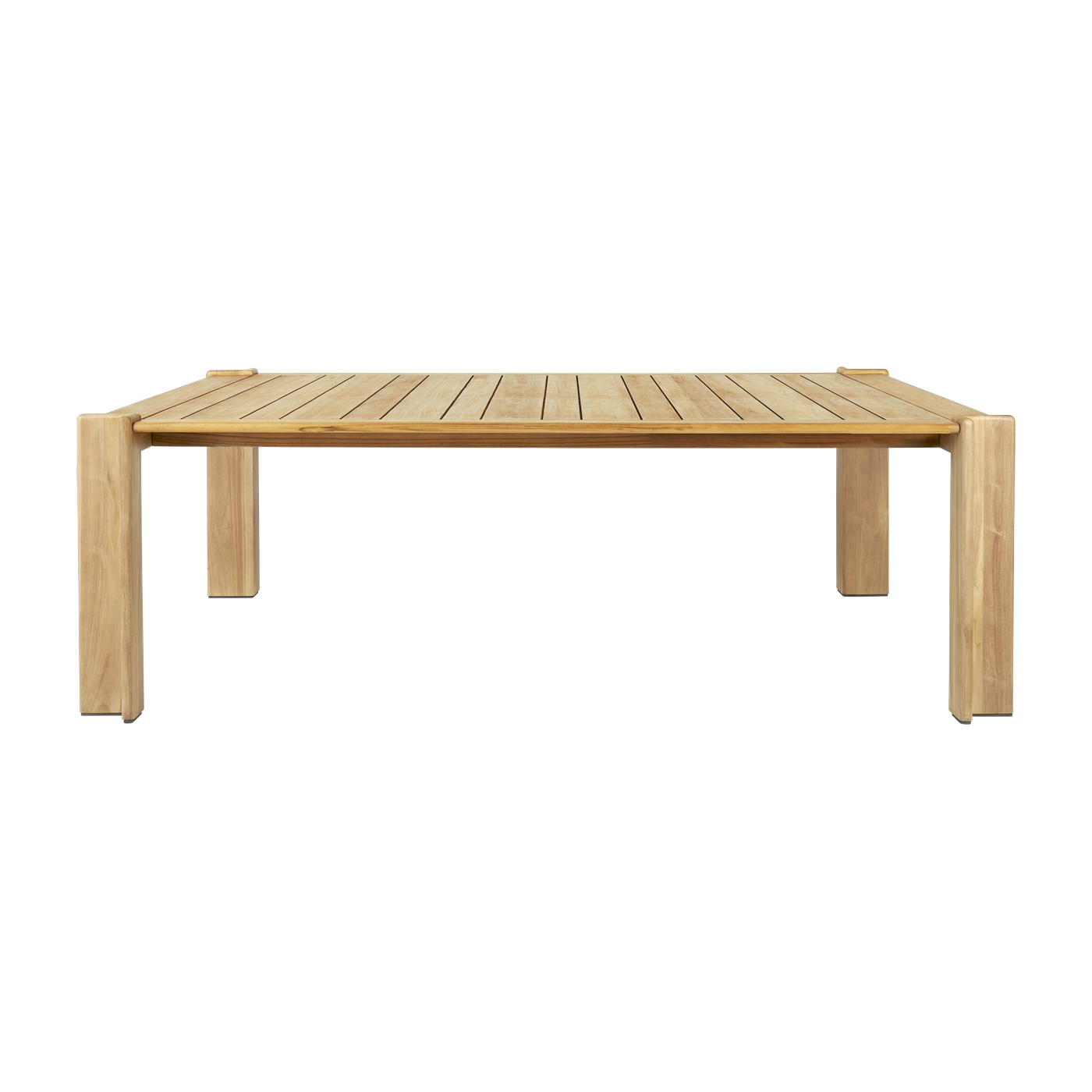 Tavolo da pranzo in teak naturale 105 x 209 cm Atmosfera - Gubi