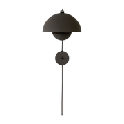 Lampada da parete nera opaca Flowerpot VP8 - &tradition
