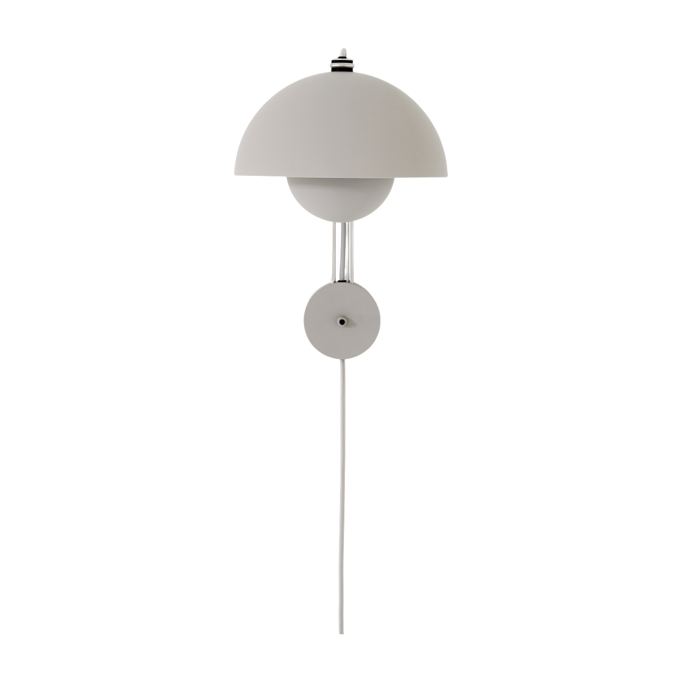 Lampada da parete con attacco gris clair mat Flowerpot VP8 - &tradition