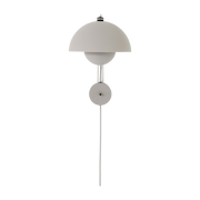 Wandleuchte mit Stecker gris clair matt Flowerpot VP8 - &tradition