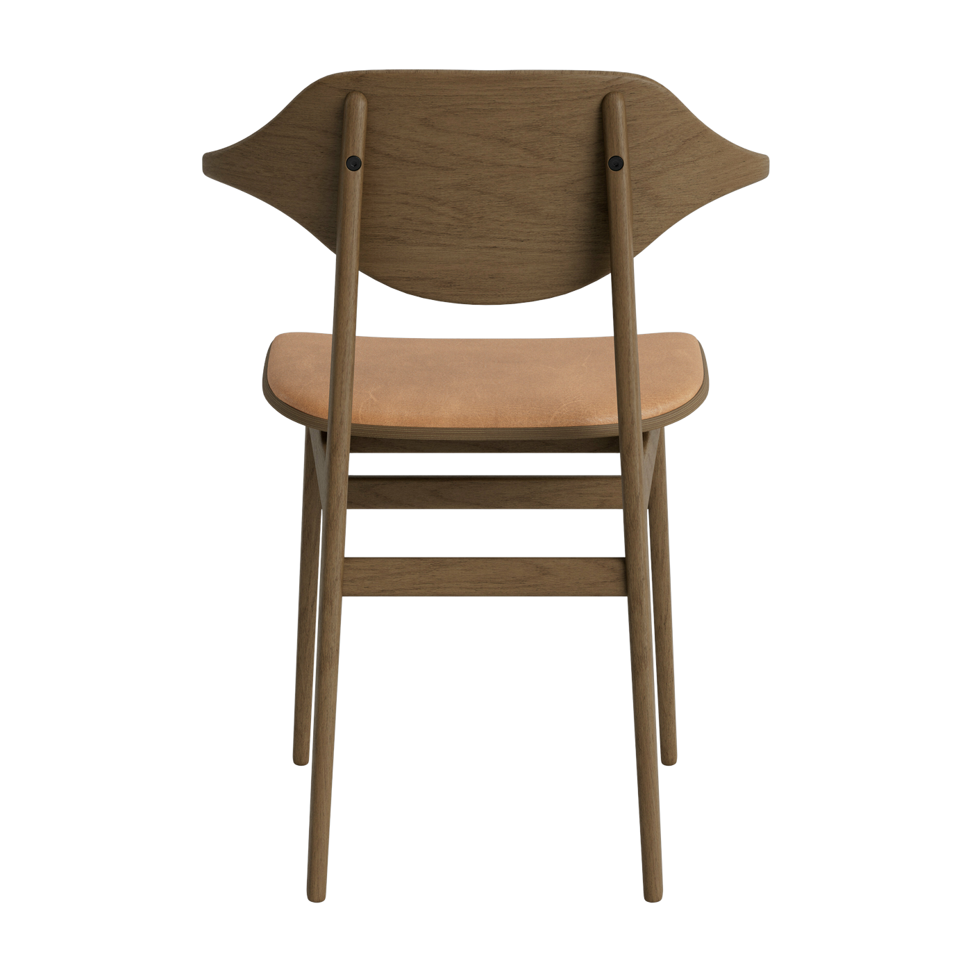 Silla de roble ahumado claro con tapicería camello Buffalo - NORR11
