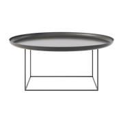 Tavolino ronde in acciaio nero 90 cm Duke - NORR11
