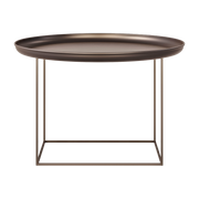 Table basse ronde en acier bronze 70 cm Duke - NORR11