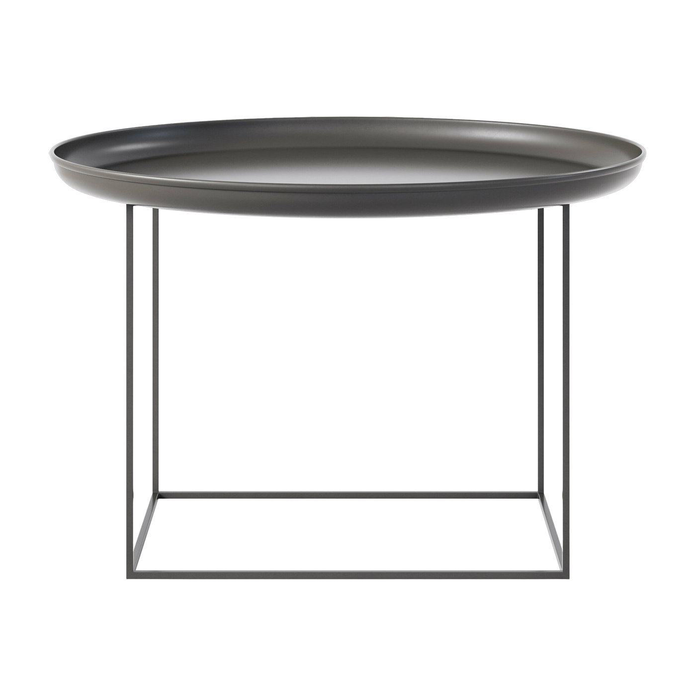 Mesa de centro ronde en acero negro 70 cm Duke - NORR11