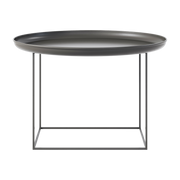 Table basse ronde en acier noire 70 cm Duke - NORR11
