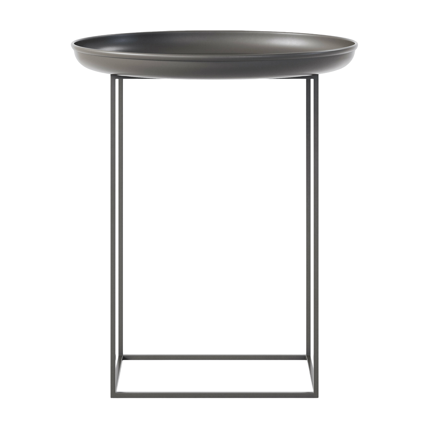 Mesa de centro ronde en acero negro 45 cm Duke - NORR11