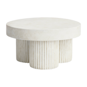 Weißer Betonfaser-Couchtisch 70 cm Gear - NORR11