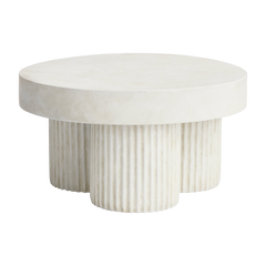 Weißer Betonfaser-Couchtisch 70 cm Gear - NORR11