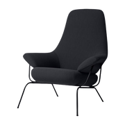 Black wool armchair Hai - Hem