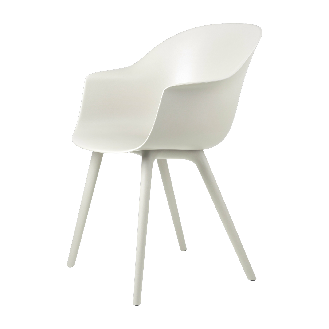 Garden chair alabaster white Bat - Gubi