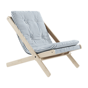 Transat en bois bleu et blanc Boogie - Karup Design