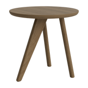 Table d'appoint en chêne fumé clair massif Fin - NORR11
