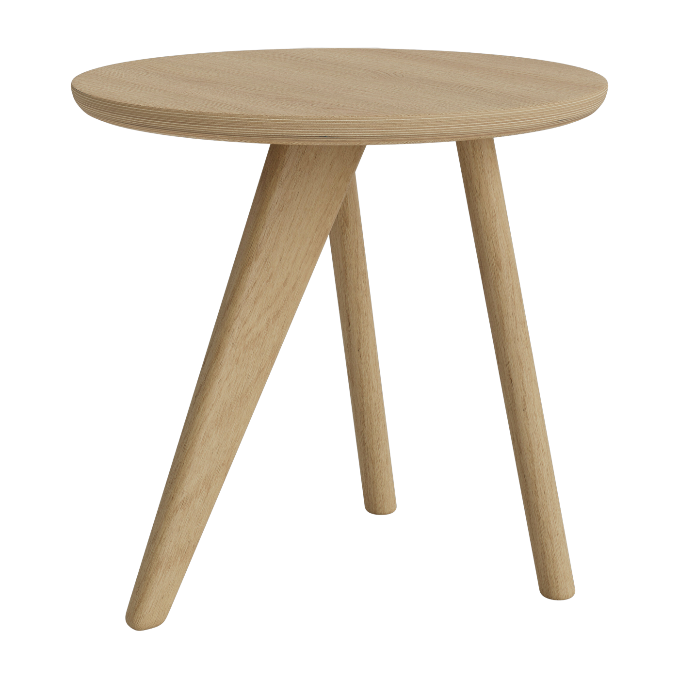 Mesa auxiliar de roble natural macizo Fin - negro NORR11