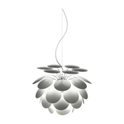 White metal suspension lamp 88cm Discoco - Marset