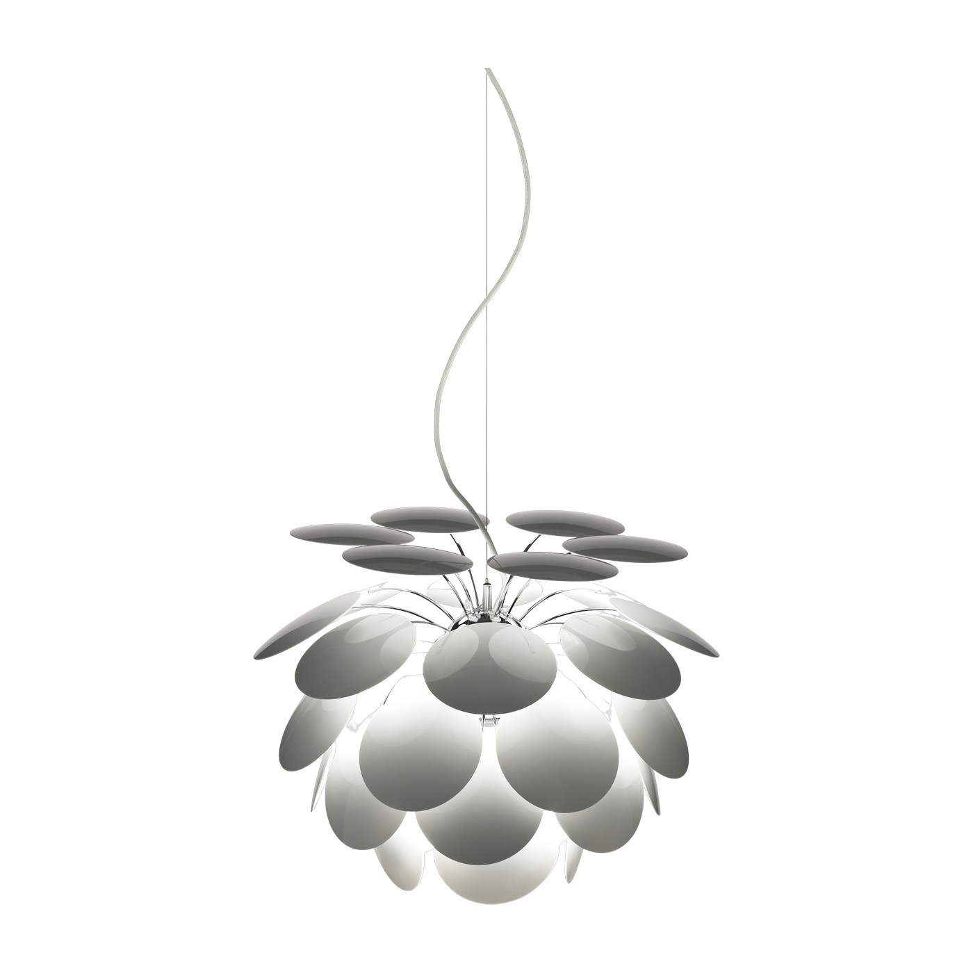 Lámpara colgante de metal blanco 35 cm Discoco - Marset
