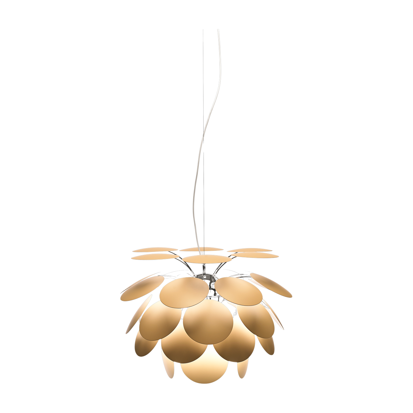 Lámpara colgante de metal beige mate 53 cm Discoco - Marset