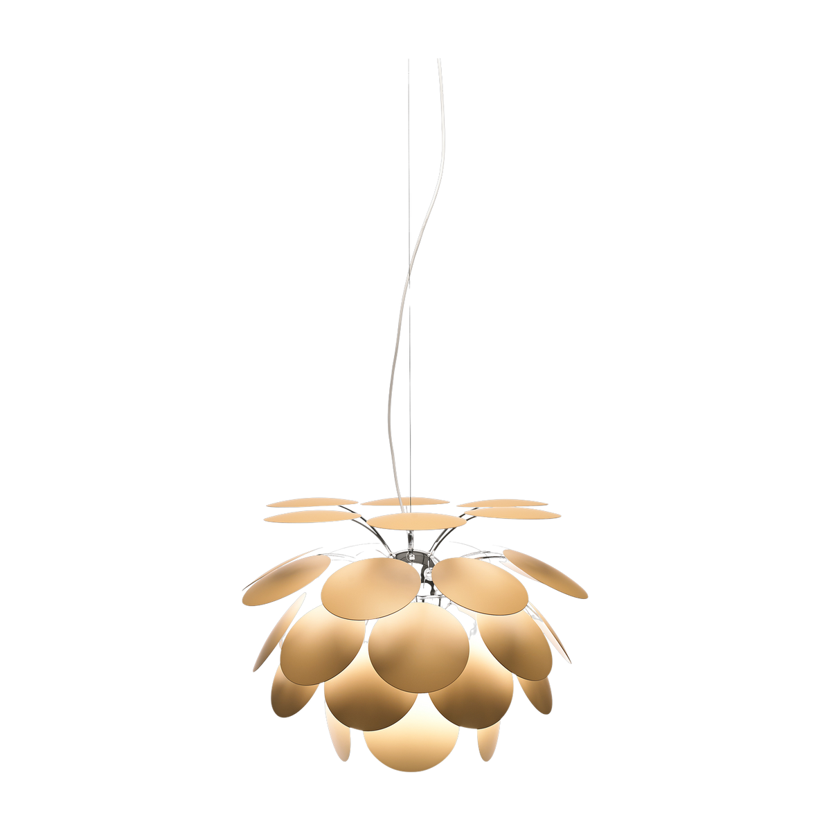 Lámpara colgante de metal beige mate 35 cm Discoco - Marset
