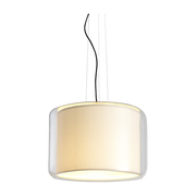 White blown glass pendant lamp 30cm Mercer - Marset