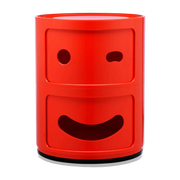 Aufbewahrung mit 2 Schubladen rot Componibili Smile occhiolino -. Kartell