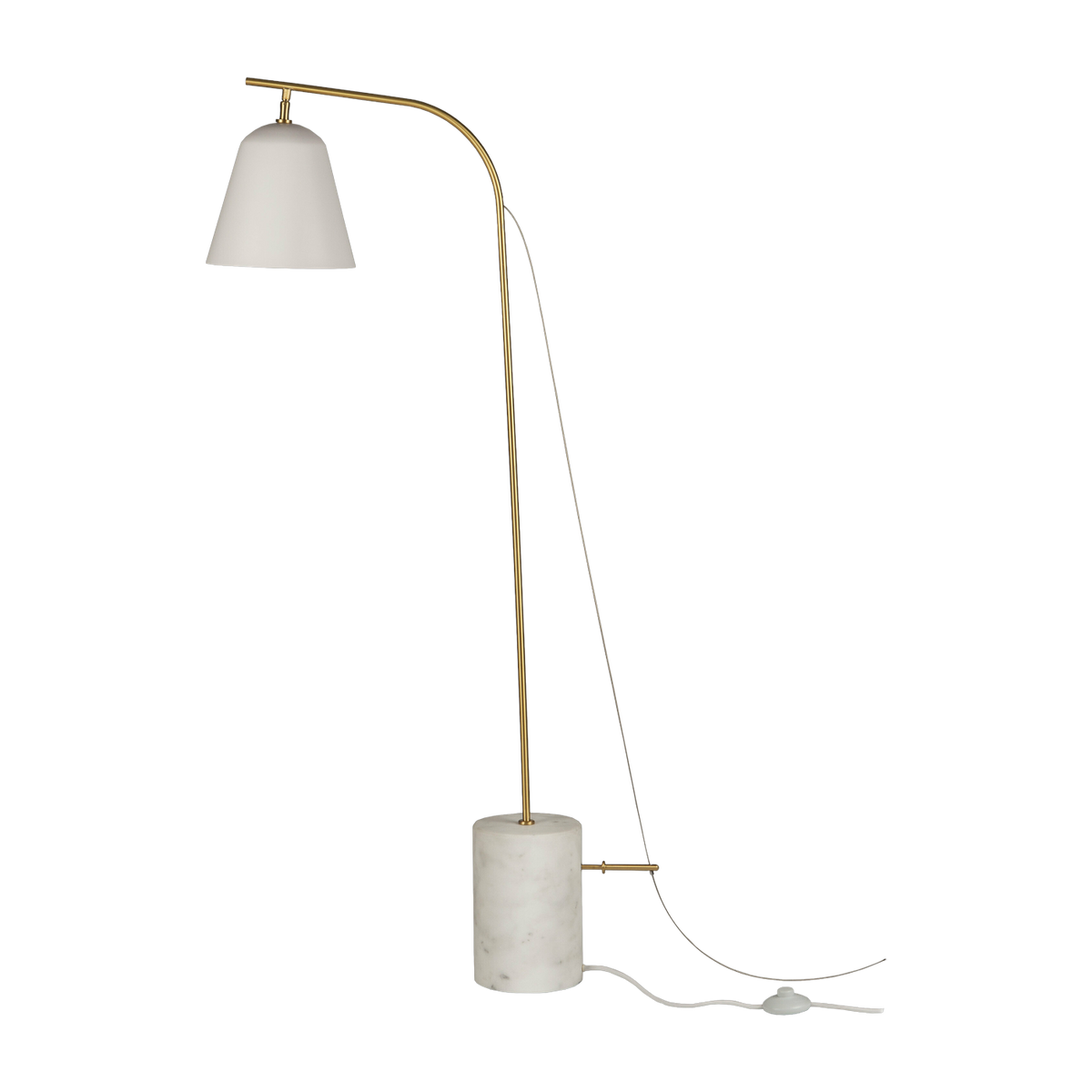Floor lamp in white aluminum Line One - NORR11