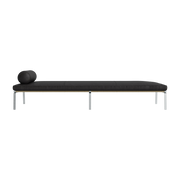 Daybed in steel and leather anthracite Man - NORR11